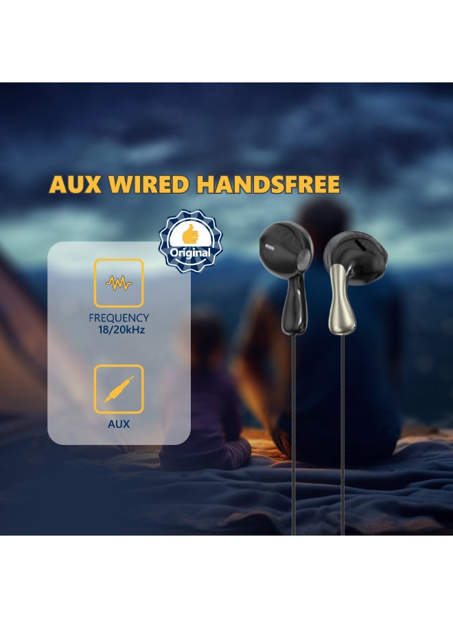 Hope 3.5mm AUX Wired Headphones with Mic, 14mm Horn Diameter, 1.2M Stereo Earphones, 16Ω High Sensitivity for Calls, Music and Everyday Audio, with Wired Convenience for Compatible Devices at Home or Work - Image 3