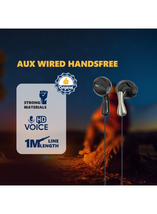 Hope 3.5mm AUX Wired Headphones with Mic, 14mm Horn Diameter, 1.2M Stereo Earphones, 16Ω High Sensitivity for Calls, Music and Everyday Audio, with Wired Convenience for Compatible Devices at Home or Work - Image 4