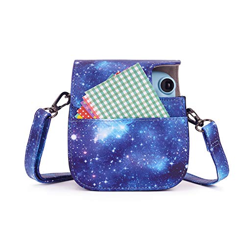Phetium Instant mini 12 Camera Protective Case Compatible with Instax Mini 12 11,PU Leather Bag with Pocket and Adjustable Shoulder Strap (Starry Purple) - Image 5