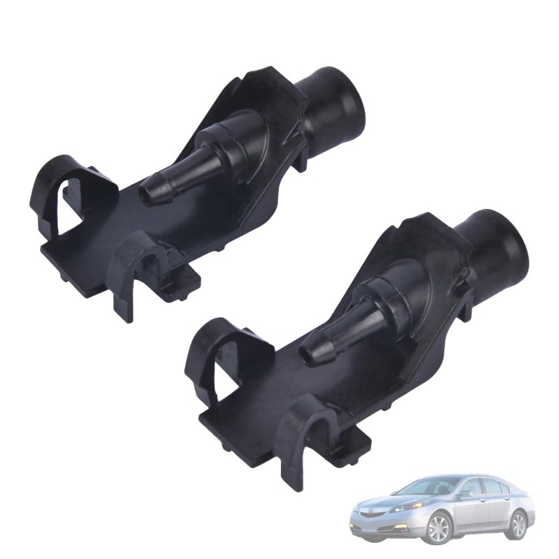 Getfarway Pair Front Windshield Washer Wiper Spray Nozzle 76810TK4A11 Compatible with Acura MDX 20172020 TL 20092014 Black