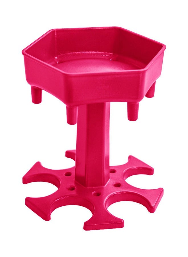 NIBEMINENT Upgrade 6 Shot Glass Dispenser And Holder Red 14x13.5x13cm  - Image 3