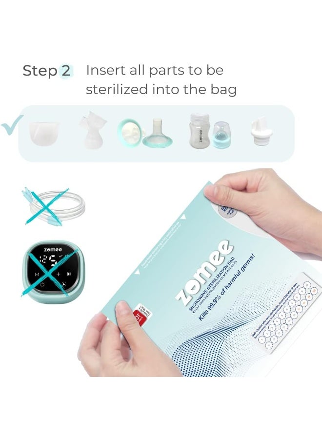 Zomee Microwave Steam Sterilizer Bags - Image 4