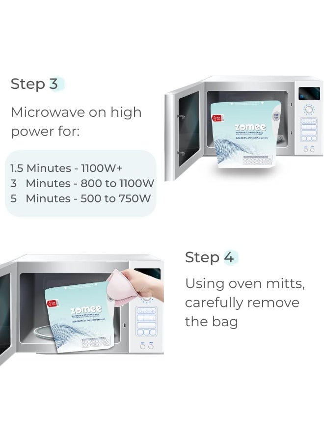 Zomee Microwave Steam Sterilizer Bags - Image 5