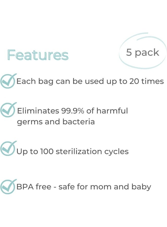 Zomee Microwave Steam Sterilizer Bags - Image 2