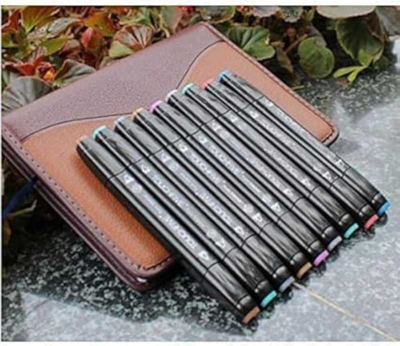 80 Colors Touch-5 Alcohol Graphic Pen Manga Graphic W/bag Art Twin Marker Pen - Image 4