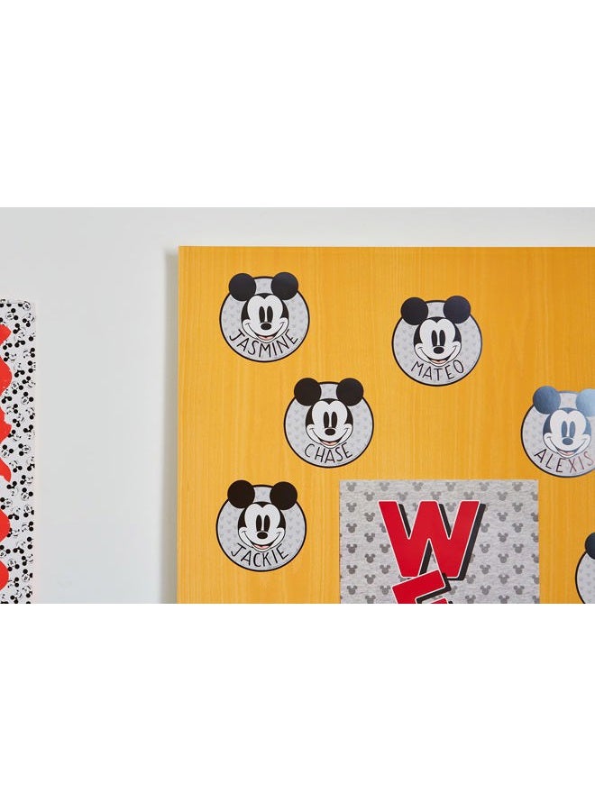 EUREKA Disney Retro Mickey Mouse Paper Cut-Out Classroom Decorations for Teachers, 36 Pieces - Image 2