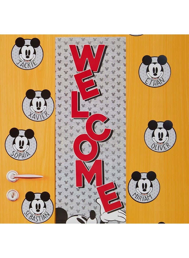 EUREKA Disney Retro Mickey Mouse Paper Cut-Out Classroom Decorations for Teachers, 36 Pieces - Image 4