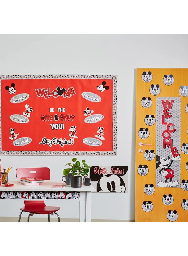 EUREKA Disney Retro Mickey Mouse Paper Cut-Out Classroom Decorations for Teachers, 36 Pieces - Image 5