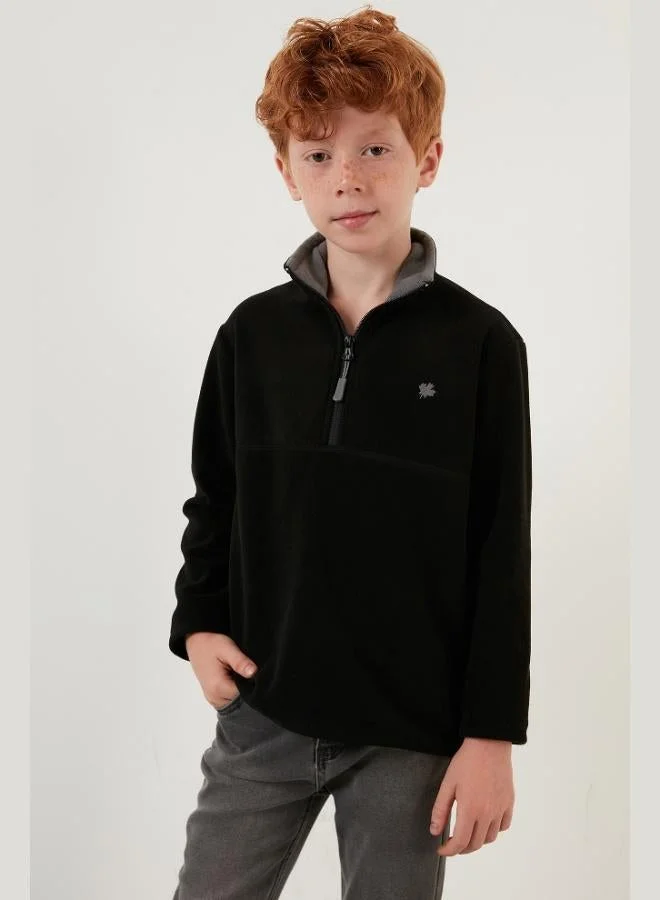 ليلا ليلا سويت شيرت قطعتين بياقة واقف بسحاب ناعم للأطفال