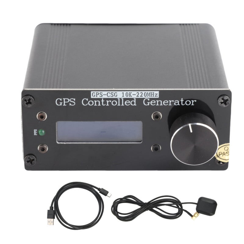 Frequency Generator 10KHz-220MHz Harmonic Suppression Even -50dB Odd -10dB - 0.1Hz High Precision Variable Frequency Oscillator with Aluminum Alloy Housing for Portable Use - Image 1