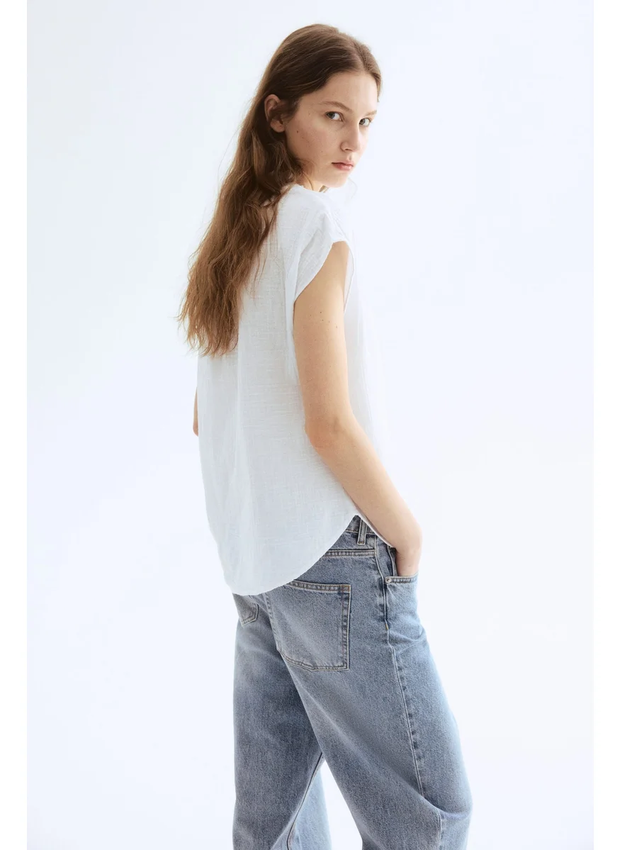 اتش اند ام Cotton Muslin Blouse