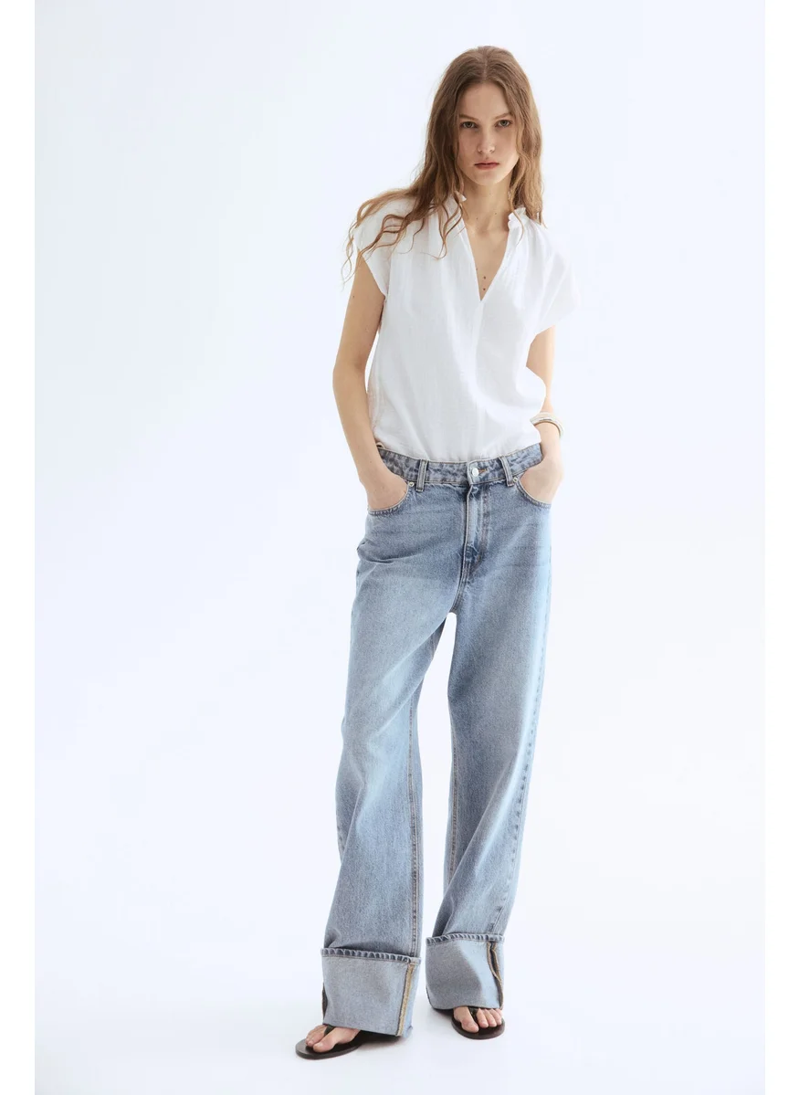 اتش اند ام Cotton Muslin Blouse