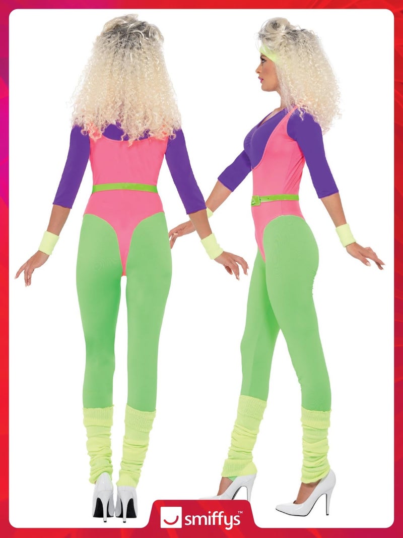 Smiffys 80s Work Out Costume, with Jumpsuit - Image 4