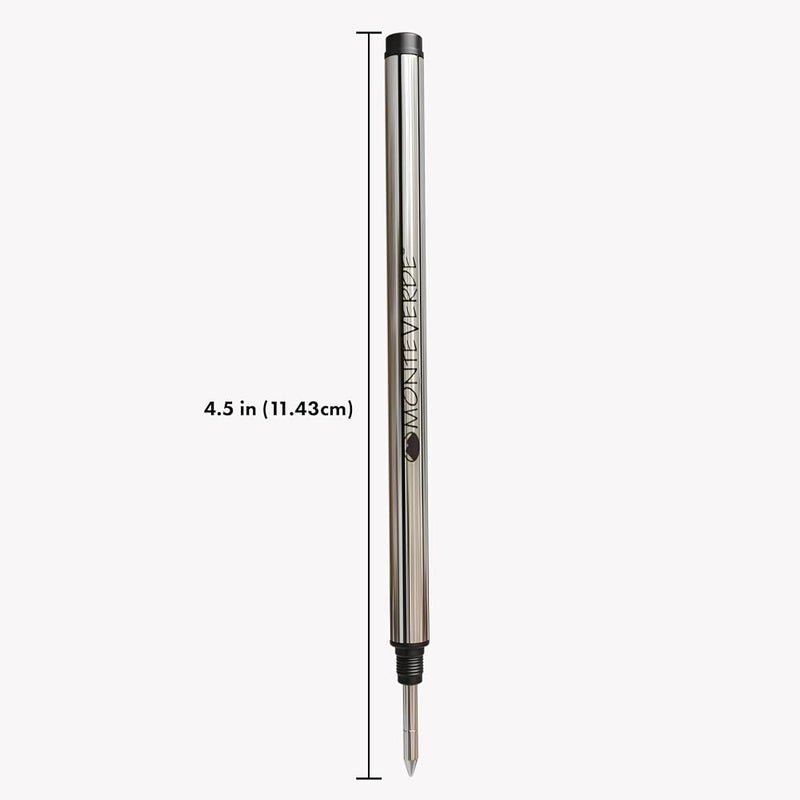 مونت فيردي خراطيش إعادة ملء من نوع Rollerball من Monteverde USA تناسب أقلام Montblanc Rollerball، نقطة رفيعة، سوداء اللون، عبوة تحتوي على 2 خرطوشة (M222BK) - Image 2