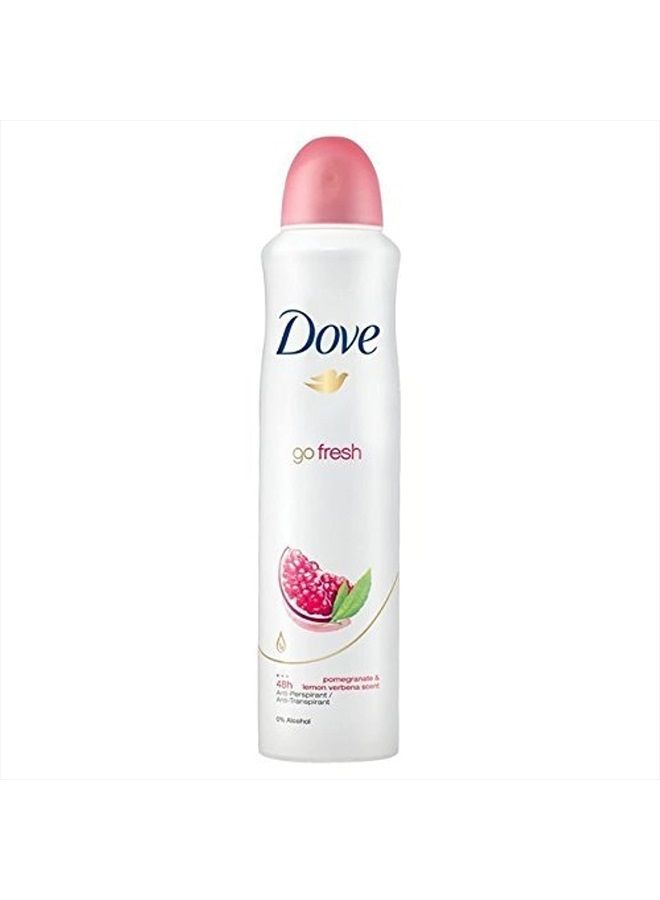 Dove Go Fresh Antiperspirant Body Spray 250Ml Pomegranate & Lemon Verbena - Image 1