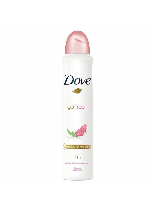 Dove Go Fresh Antiperspirant Body Spray 250Ml Pomegranate & Lemon Verbena - Image 2