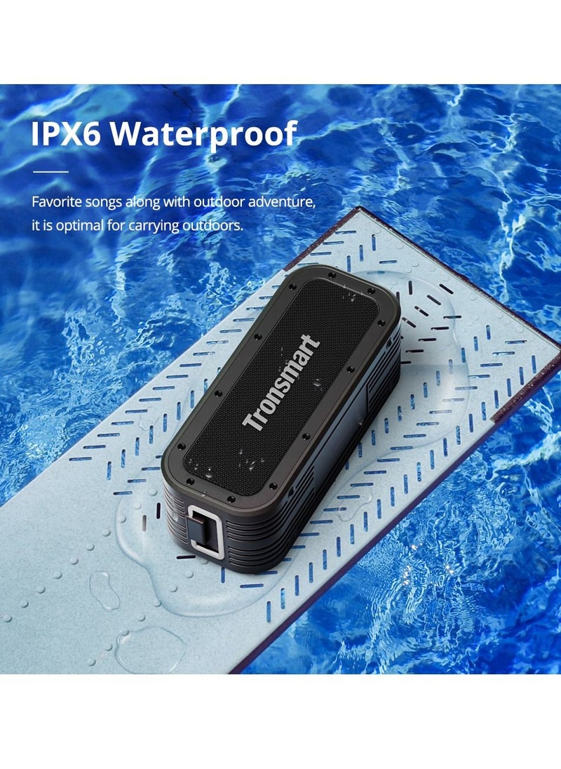 Tronsmart - Tronsmart Bluetooth Speaker, Tronsmart Force X Portable Speaker 60W, Bluetooth 5.0, with PowerBank, IPX6 Waterproof, SoundPulse Technology, 2.2 Channel System with Tri-Bass EQ, Black - Image 1
