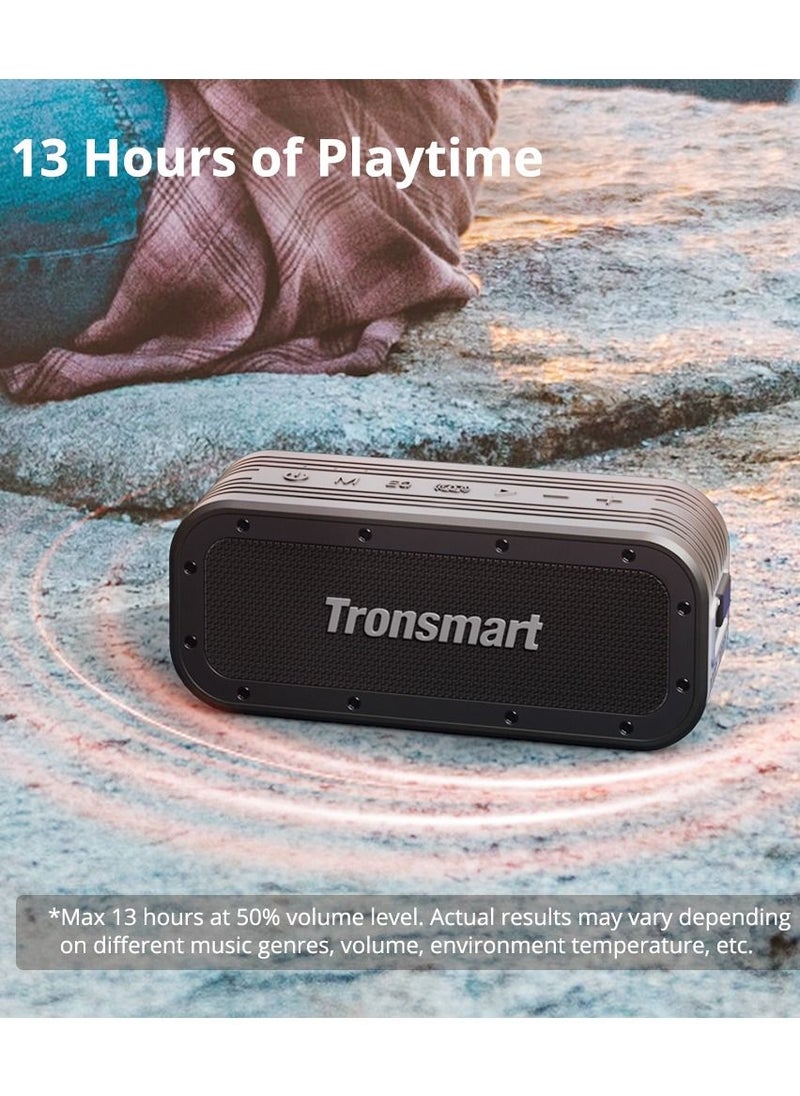 Tronsmart - Tronsmart Bluetooth Speaker, Tronsmart Force X Portable Speaker 60W, Bluetooth 5.0, with PowerBank, IPX6 Waterproof, SoundPulse Technology, 2.2 Channel System with Tri-Bass EQ, Black - Image 1