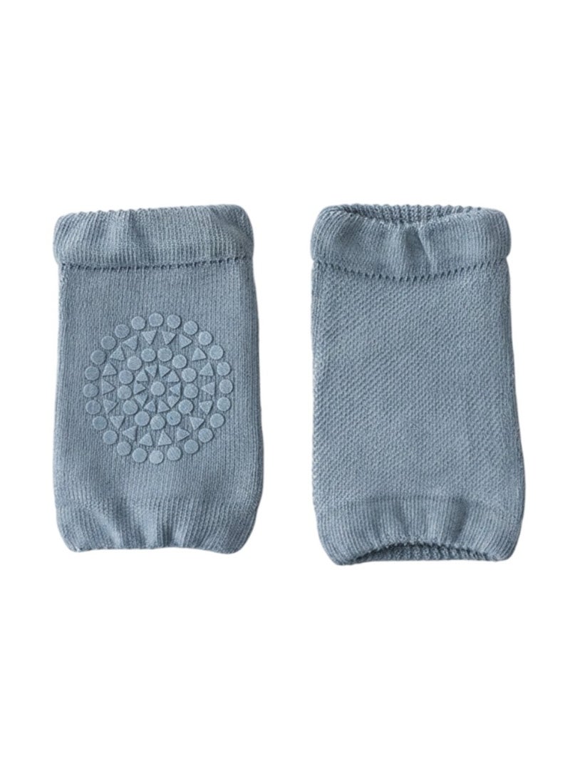 Bambimici 2-Piece Baby Knee Protective Knee Pad Set Blue Grey - Image 4