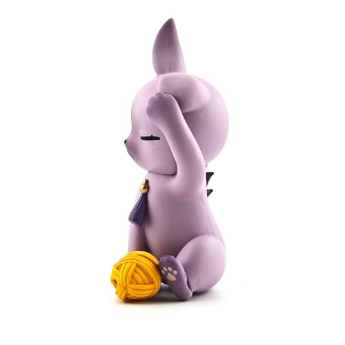 GOLEHS Genshin Impact Cat Figurine - 3.75" Cute Anime Collectible Figure, Diluc/Childe/Keqing, Gift for Fans and Cat Lovers, - Image 4