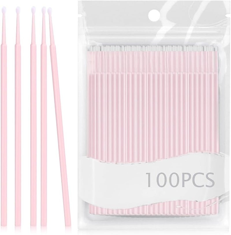 Hannea ® 100-Count Precision Cotton Swabs, Detailing Cotton Buds for Makeup, Micro-Tip Cotton Applicators for Eyeliner, Nail Art & Touch-Ups - Image 1