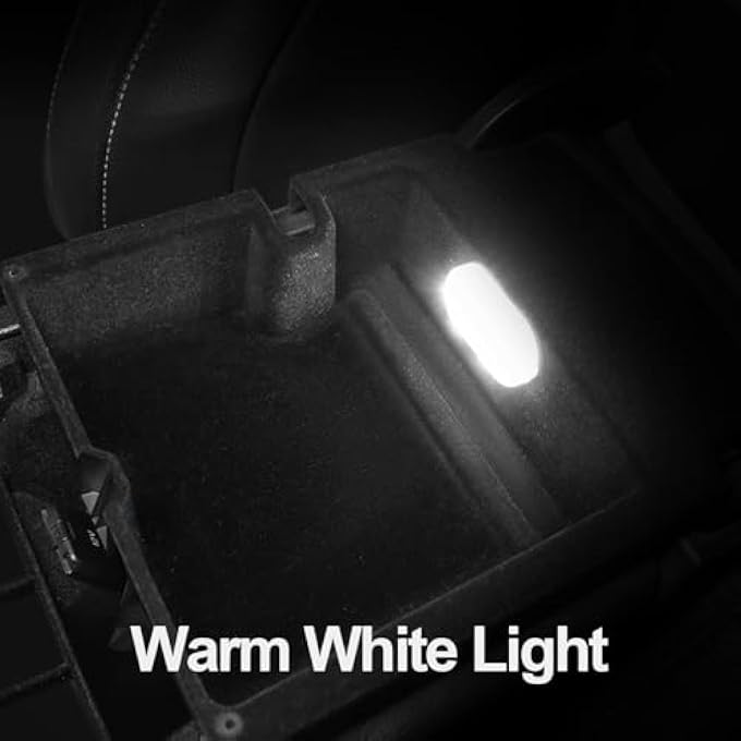 rayihni Car Lights Interior Portable Small Incar Led Touch Lights With 2 Bright Lamp Beads Usb Rechargeable Lighting Light Car Emergency Light Warm White Light - Image 3