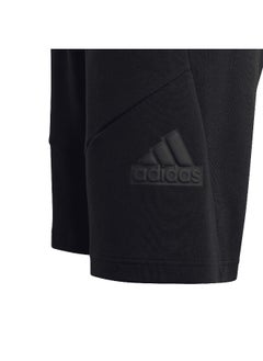 Adidas adidas U Fi Logo Sh Black Training Shorts 7-8Y  - Image 4