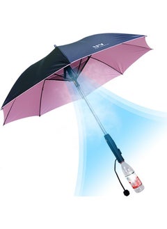 UV Protection Umbrella with Spray and Fan - Multi-Function Rain Umbrella for Hot and Sunny Days