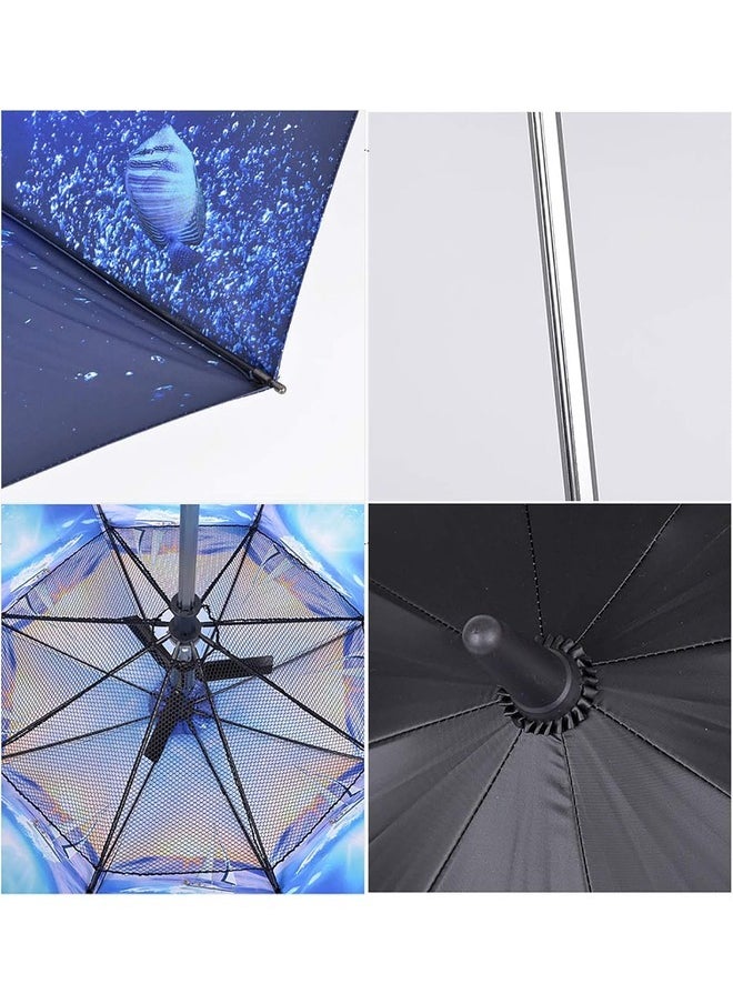 AWALOR - UV Protection Umbrella with Spray and Fan - Multi-Function Rain Umbrella for Hot and Sunny Days - Image 1