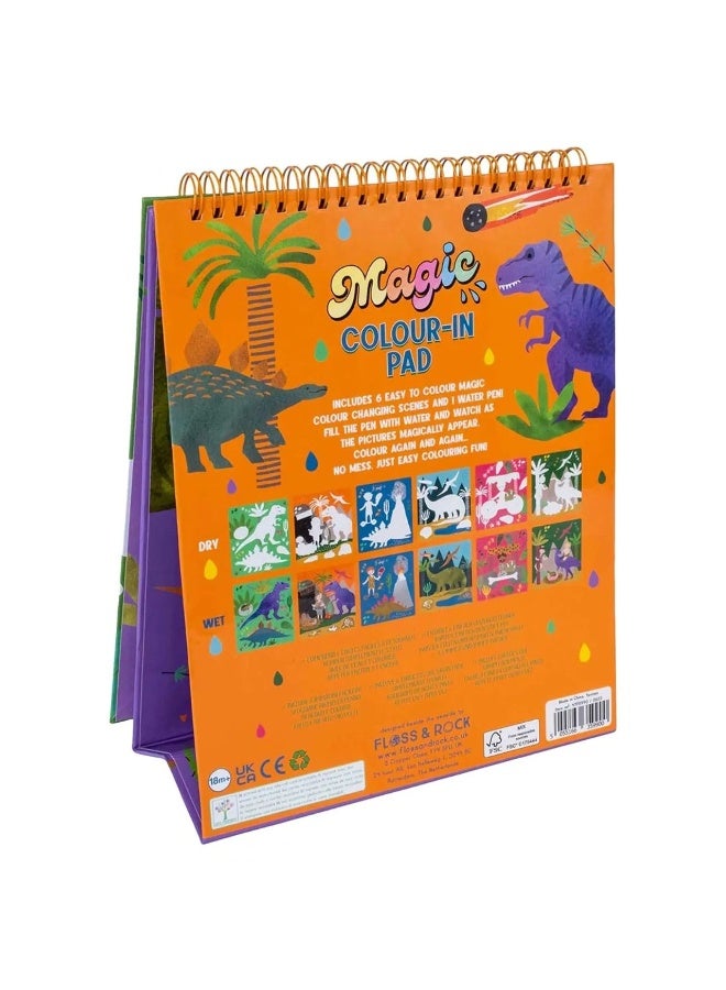 Floss & Rock Dinosaur Magic Colour Changing Water Card Easel & Pen - Image 3