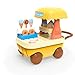 OLEOCA Family Ice Cream Cart Toy Dessert Pushcart Set with Popsicles Cones Donuts Street Vendor Stall for Dollhouse Pretend Play Gift for Kids Ages 3 - Image 2