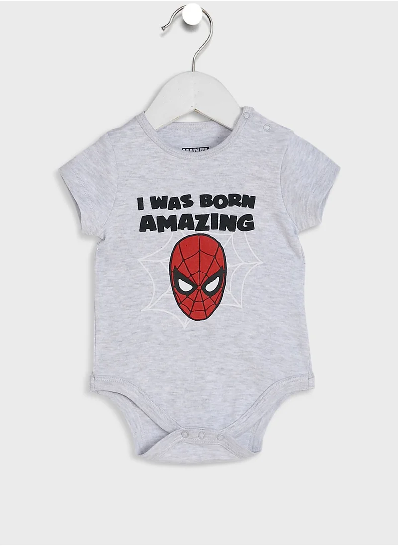 Warner Bros Infant Spiderman Bodysuit