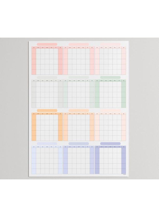 CLEVER SIGNS Dry Erase Wall Calendar 2026, 27×39 in — Double-Sided Yearly Planner (Dated & Undated), Reusable Write & Wipe, Large Wall Planner for Home, Office, Classroom — Rolled Poster. - Image 1
