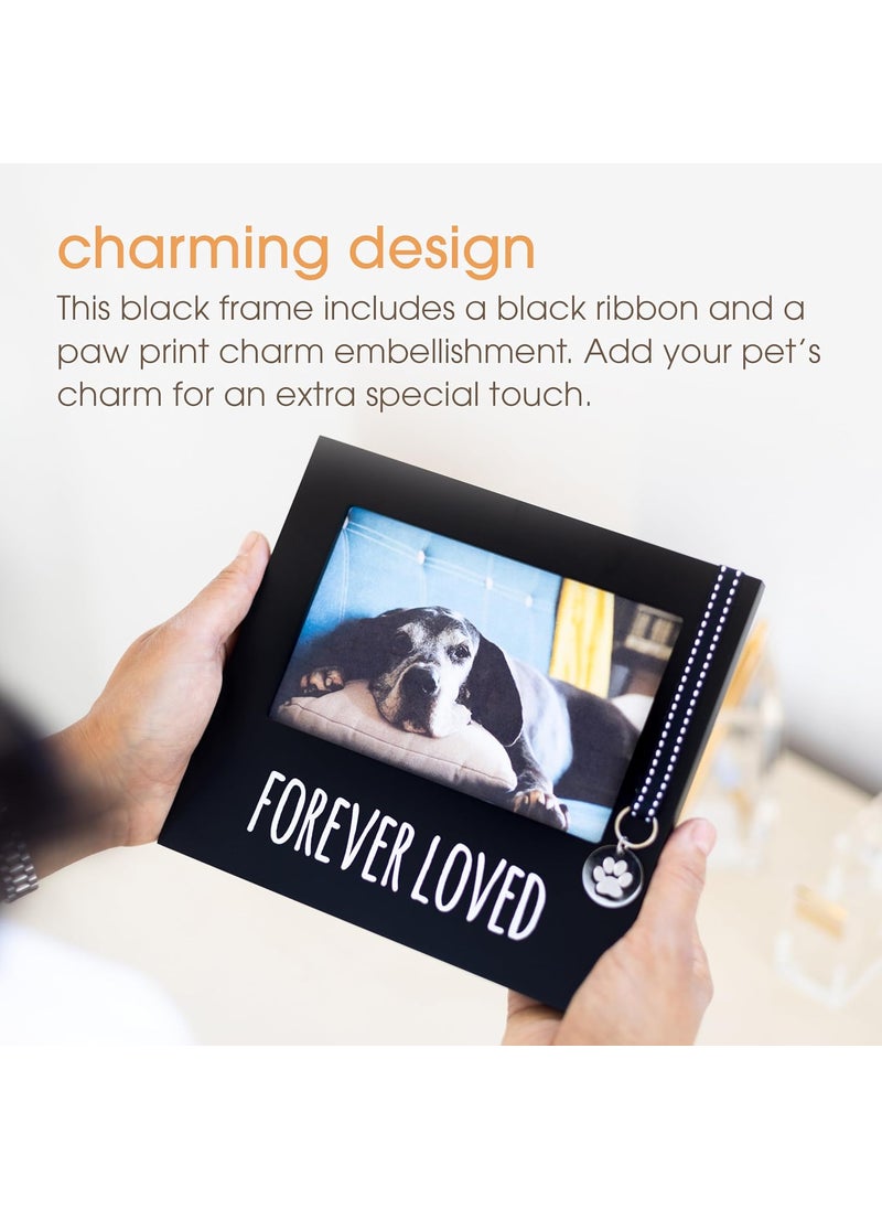 pearhead Pearhead Forever Loved Pet Keepsake Picture Frame Photo Frame for Pet Owners and Dog Lovers Ideal Memorial Gift for Loss of Dog and Pet Remembrance Wall Mount And Tabletop Frame Black  - Image 4
