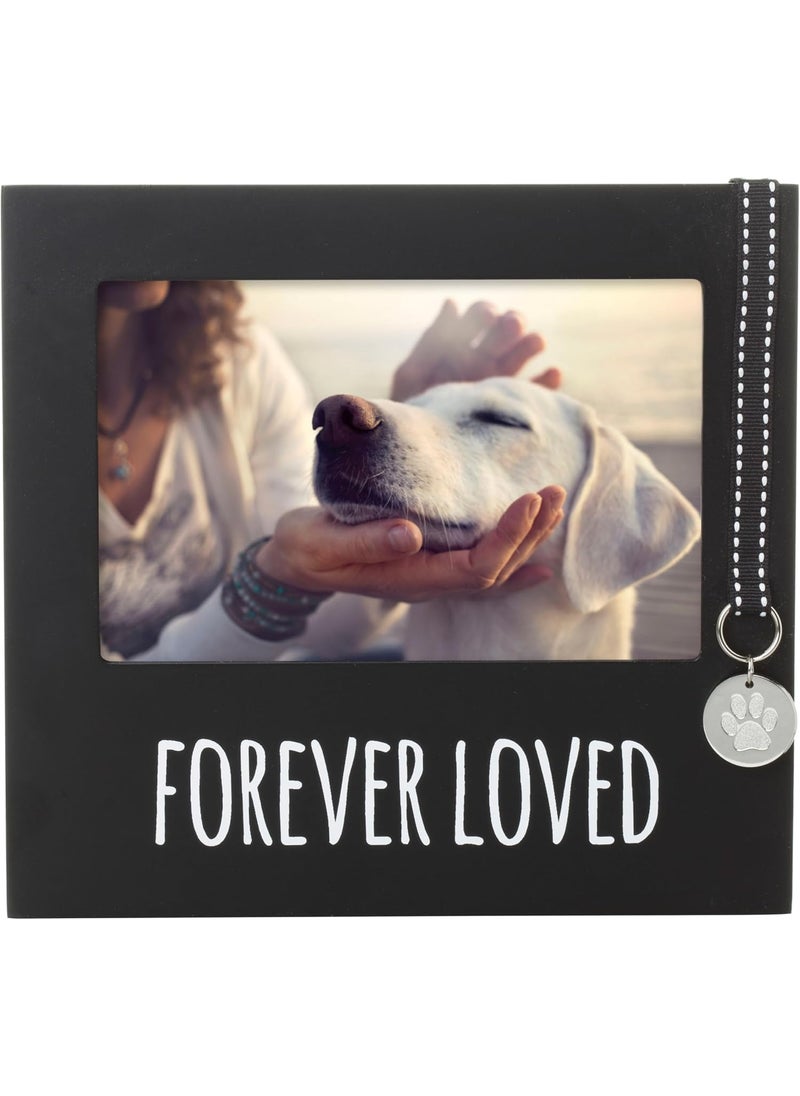 pearhead Pearhead Forever Loved Pet Keepsake Picture Frame Photo Frame for Pet Owners and Dog Lovers Ideal Memorial Gift for Loss of Dog and Pet Remembrance Wall Mount And Tabletop Frame Black  - Image 1