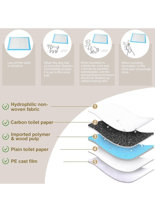 سكاي تاتش وسادات تدريب الكلاب فائقة الامتصاص، مقاس 60×60 سم، وسادات بول مانعة للتسرب للجراء للاستخدام الداخلي والأقفاص والسفر - Image 5