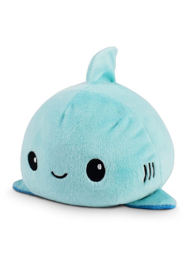 TeeTurtle - The Original Reversible Shark Plushie - Blue - Cute Sensory Fidget Stuffed Animals That Show Your Mood 3.5 inch - Image 2