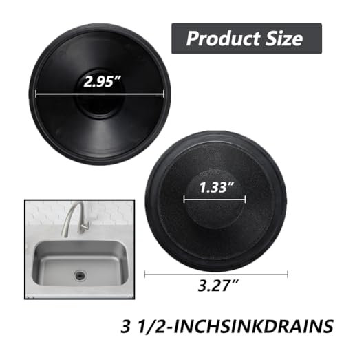 Jayen Sink Stopper Exact Replacement for InSinkErator STP-PL/STPPL for Kitchen Drain Stopper and Garbage Disposal Plug, Compatible with Standard 3-1/2" Drains from Kohler, Waste King, Whirlpool, and More - Image 3