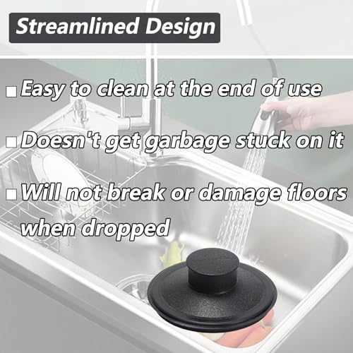 Jayen Sink Stopper Exact Replacement for InSinkErator STP-PL/STPPL for Kitchen Drain Stopper and Garbage Disposal Plug, Compatible with Standard 3-1/2" Drains from Kohler, Waste King, Whirlpool, and More - Image 4