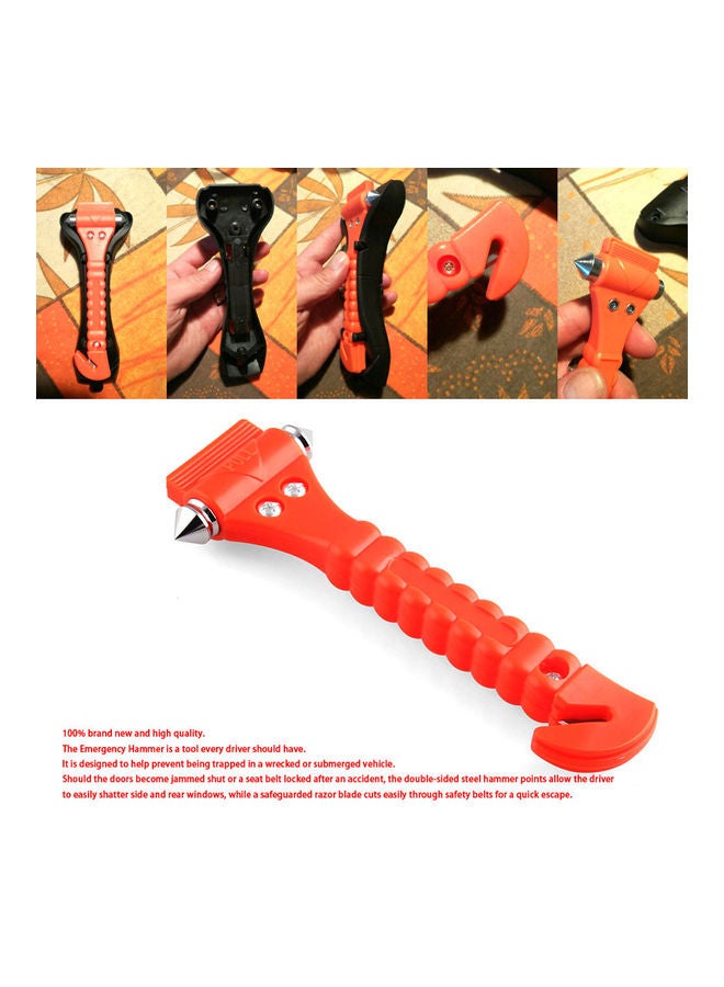 2-Piece Car Safety Emergency Hammer Window Glass Breaker - Image 4