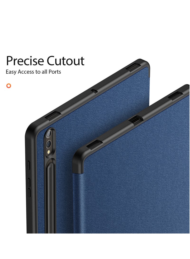DUX DUCIS Samsung Tab S9 FE Plus(X610/X616B) Case Trifold Leather Flip Smart Tablet Sleeve With Pencil Holder Cover Auto Sleep Wake - Image 5