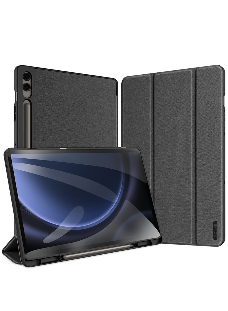 DUX DUCIS Samsung Tab S9 FE Plus(X610/X616B) Case Trifold Leather Flip Smart Tablet Sleeve With Pencil Holder Cover Auto Sleep Wake - Image 1
