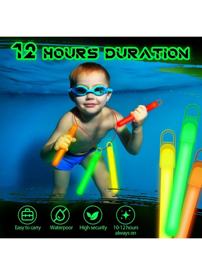 Lewtemi Lewtemi 4" or 6" 100 Pack Bright Glow Sticks Bulk, Glow in The Dark Party Supplies Birthday and Holidays Party Favors(Colorful,4 Inch)  - Image 4