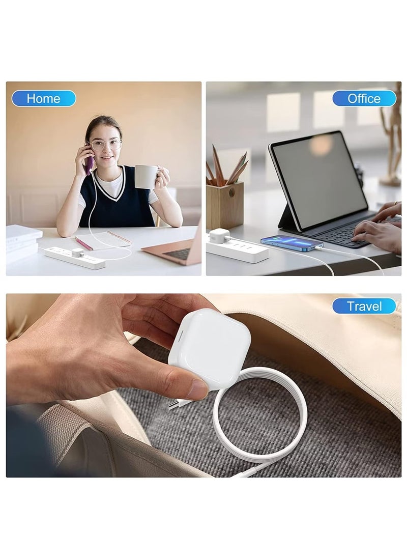 OASIS DESERT - Case Logic [Apple MFi Certified] iPhone 20W PD Fast Charger, Type C Power Block Wall Charger Plug Adapter 1-M USB-C to Lightning Cable 14 13 12 11 Pro Mini XS XR X, iPad, AirPod, white - Image 1