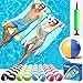 Cosmic Chameleon 4 Pack Inflatable Pool Hammock Floats with Air Pump and Beach Ball 4in1 Water Hammock Chair Saddle Lounge and Drifter Adult Size Pool Floaties for Swimming Pool - Image 3