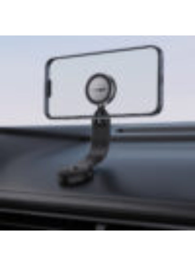 ACEFAST Fast Wireless Charger Magnetic Car Holder D37, Multi-angle Adjustment, Flexibly Bendable, Powerful Rounded Magnets - Black - Image 4