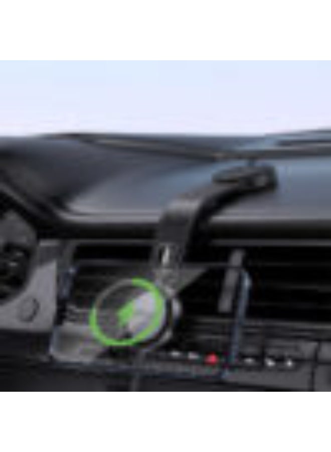 ACEFAST Fast Wireless Charger Magnetic Car Holder D37, Multi-angle Adjustment, Flexibly Bendable, Powerful Rounded Magnets - Black - Image 3