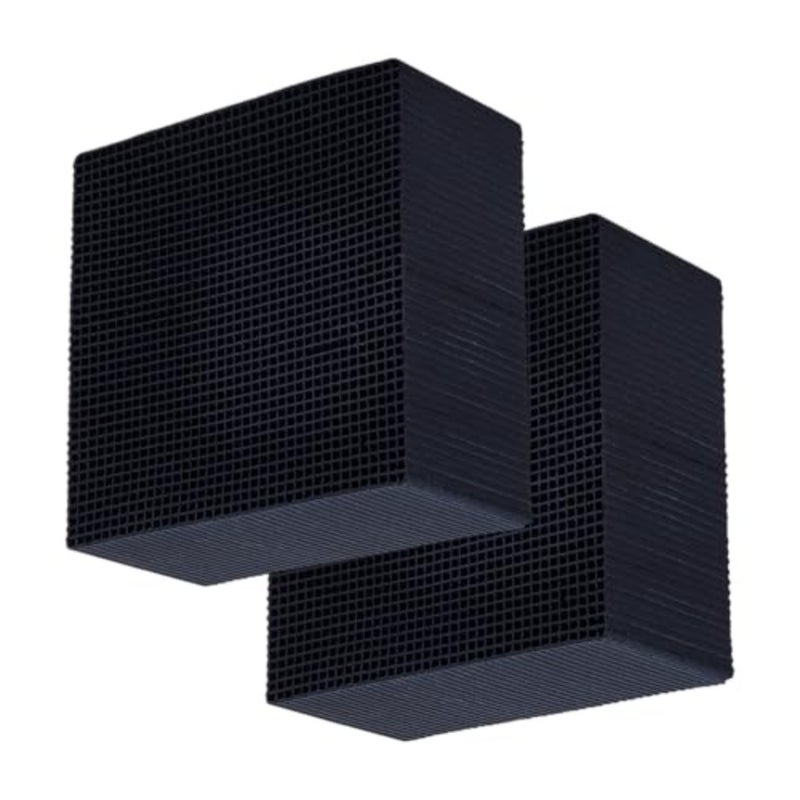 OLYCRAFT 2Pcs Aquarium Water Purifier Cube Filter 3.6x3.6x1.9 Inch Aquarium Water Purifier Cube Fish Tank Water Purifier Activated Charcoal Cubes for Fish Tanks Ponds Water Purification - Image 1
