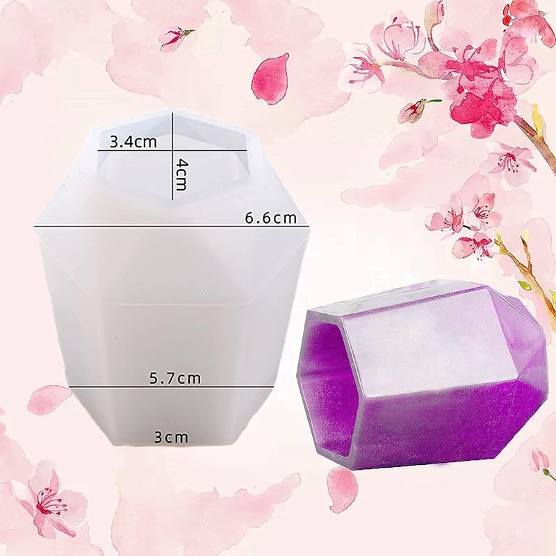 Eoast Moulds for Resin Art DIY Cup Resin Silicone Mold Cosmetics Brushes Pen Storage Plant Pot Mold for Home DecorPen Stand Mould 72x4x34 cm - Image 2