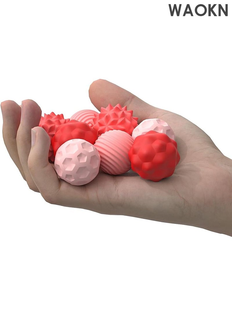 WAOKN Magnetic Balls Fidget Toys for Adults&Teens, 4pcs Large Sensory Attraction Stress Balls with Silicone Shell to Calm Restless Hands Anxious Mind, Office Desk Magnet Balls Toys for Anxiety Relief（Pink） - Image 4
